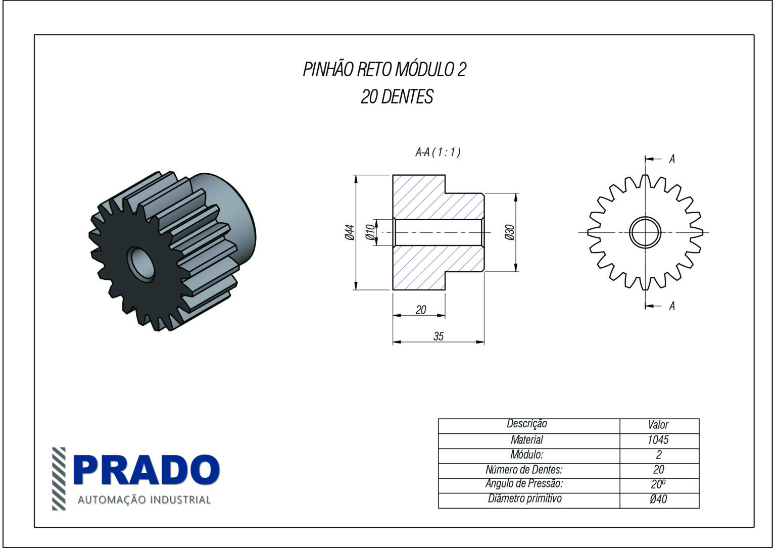 EYYNATT Professionale 1pc 2/2.5 Modulo 20-40 Denti Denti - Foto 2